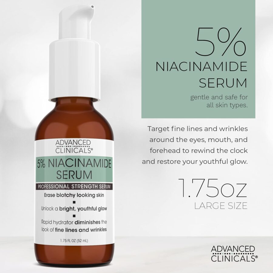 Advanced clinicals 5% Niacinamide Strength Serum - Image 3