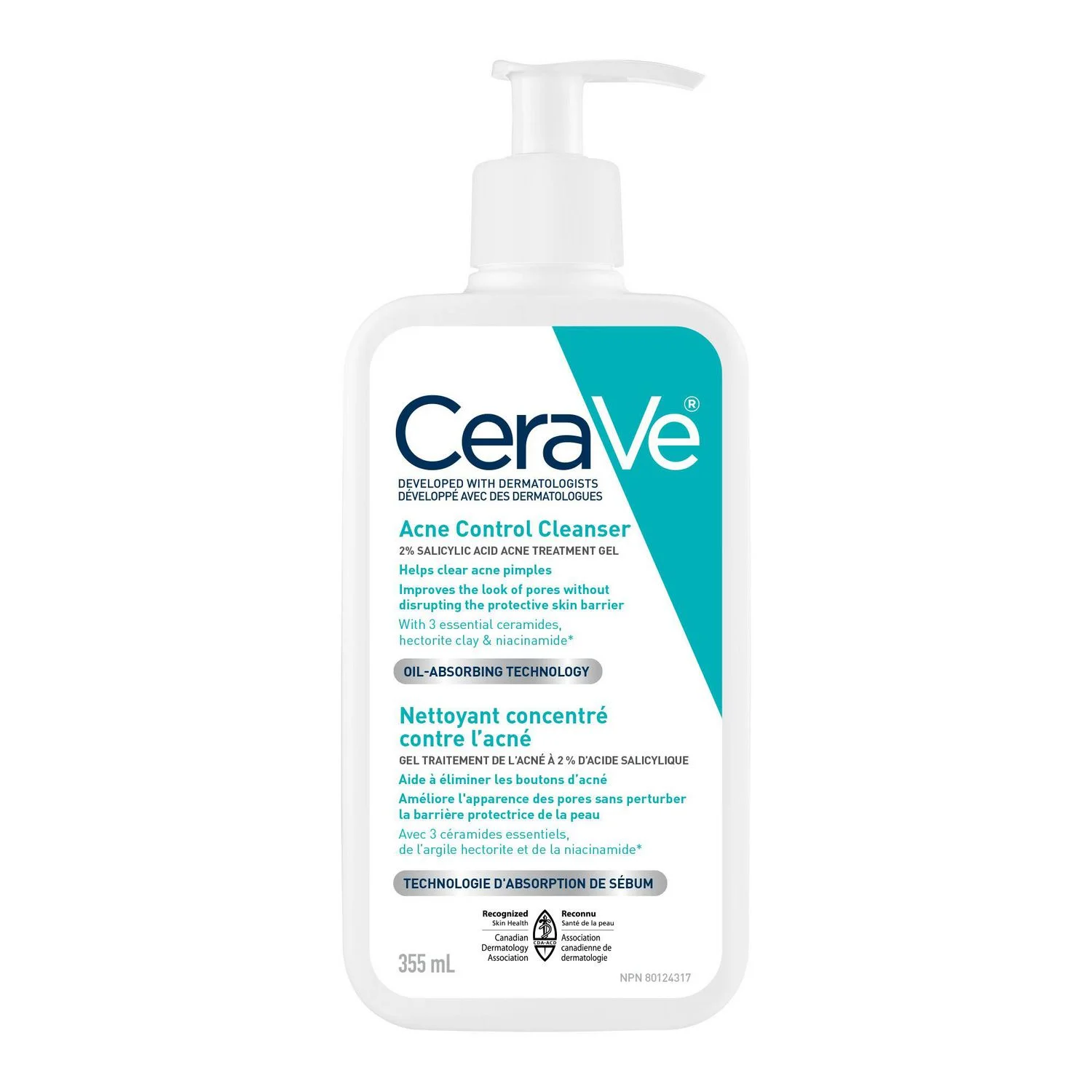 Cera ve Acne Control 2% Salicylic Acid Acne Treatment