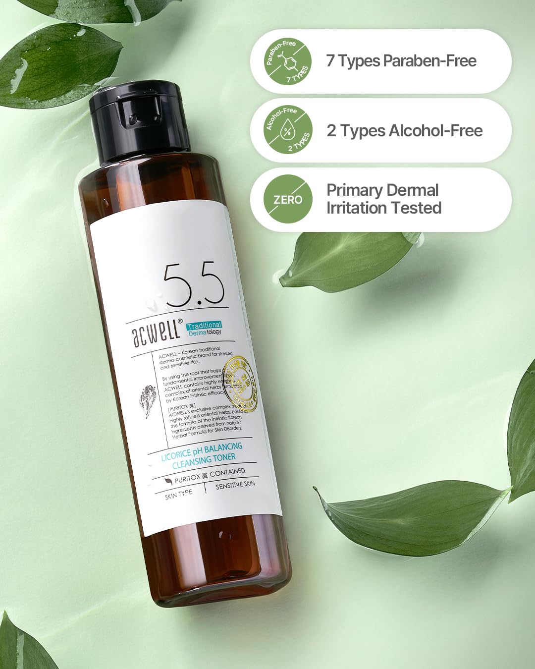 Acwell Licorice pH Balancing Toner Sensitive Skin - Image 2