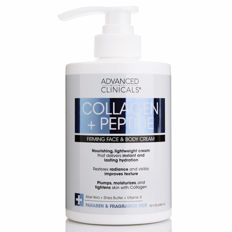 Advanced Clinicals Collagen + Peptide Body cream